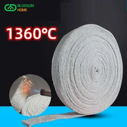 2mm 3mm 5mm 7mm thick Ceramic Fiber Tape Smoke Exhaust Pipe Insulation Band of Water Heater 1360 ℃ High Temperature Resistance