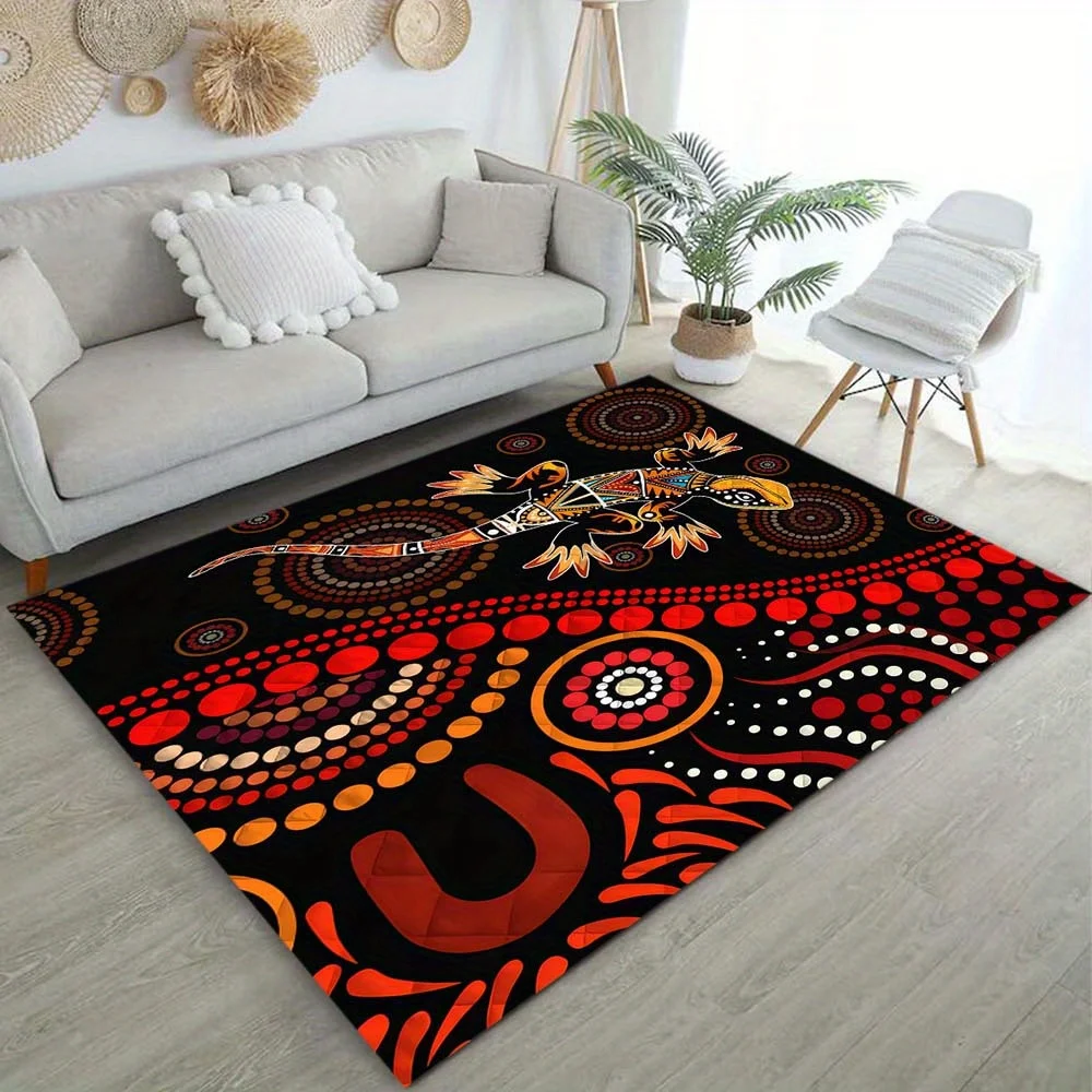 

Аборигеновский коврик в горошек, коренная культура, домашний декор, традиционные художественные ковры для гостиной