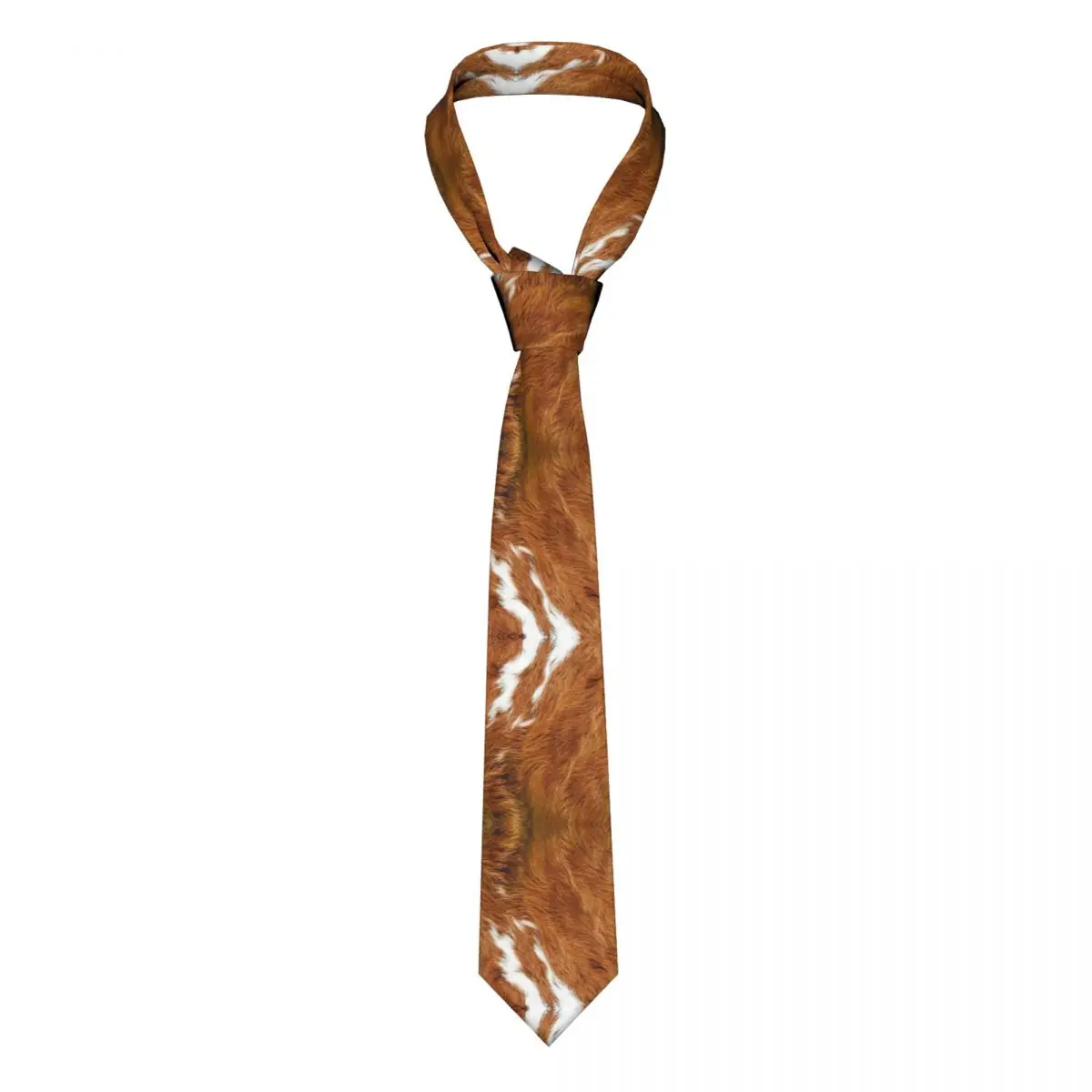 

Cowhide Fur Animal Cow Men Necktie Silk Polyester 8 cm Wide Neck Tie for Mens Daily Wear Cravat Office