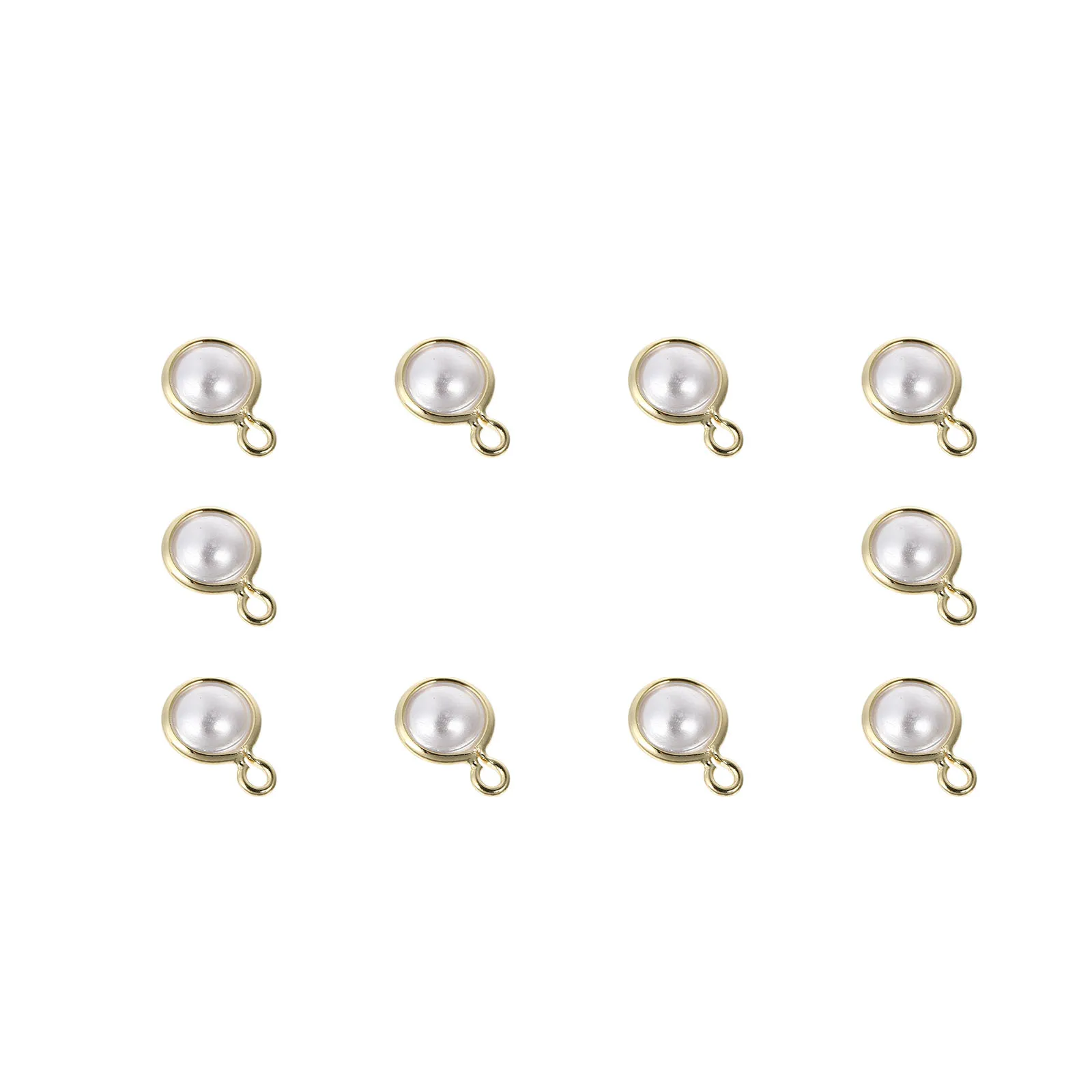 

Faux Pearl Charms DIY Jewelry Accessories Artificial Pearl Pendants Elegant Decorative Necklace Bag nament Clothing Accessories
