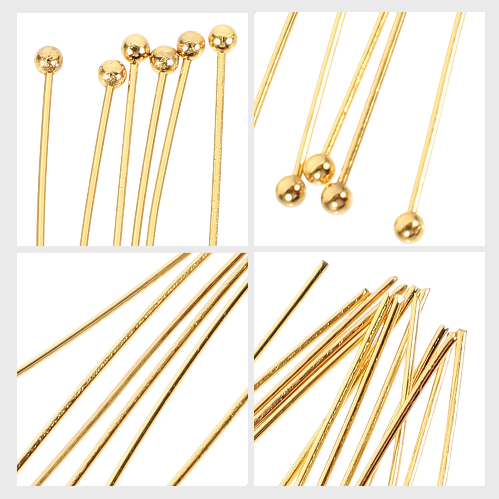 

50Pcs Head Pins Jewelry Making Durable Sturdy DIY Earrings Bracelets Necklace Making Supplies Tools Head Pins Earring Supply