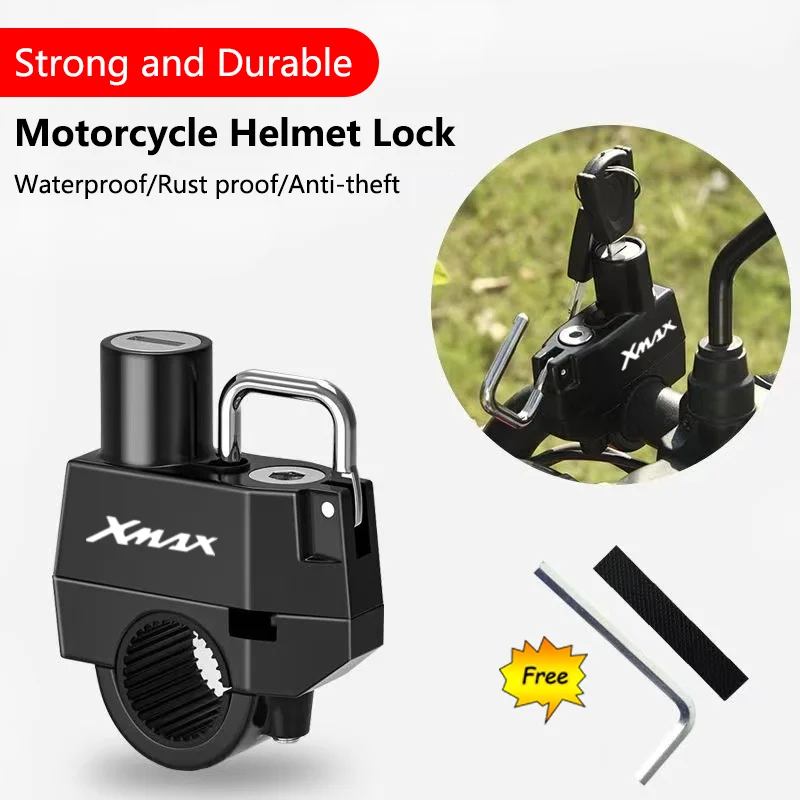 Motorcycle Helmet Lock Anti-theft Security Safety For Handlebar Locking Cycling Equipment For YAMAHA XMAX X-MAX 125 250 300 400