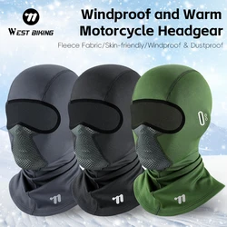 WEST BIKING Winter Warm Cycling Headgear Climbing Hiking Fleece Windproof Face Balaclava Running Fishing Skiing Hat Headwear