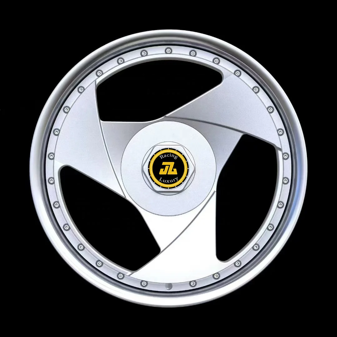 

Jiangzao Custom Forged Wheels 3 Spoke 19 Inch 2-Piece Sliver Chrome 5x120 New Design 6061-T6 for F30 G20