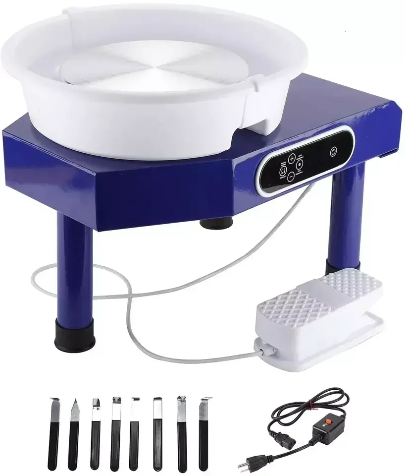 2025/350W LCD Pottery Wheel  with Removable Basin Pottery Wheel  For Adults Kids