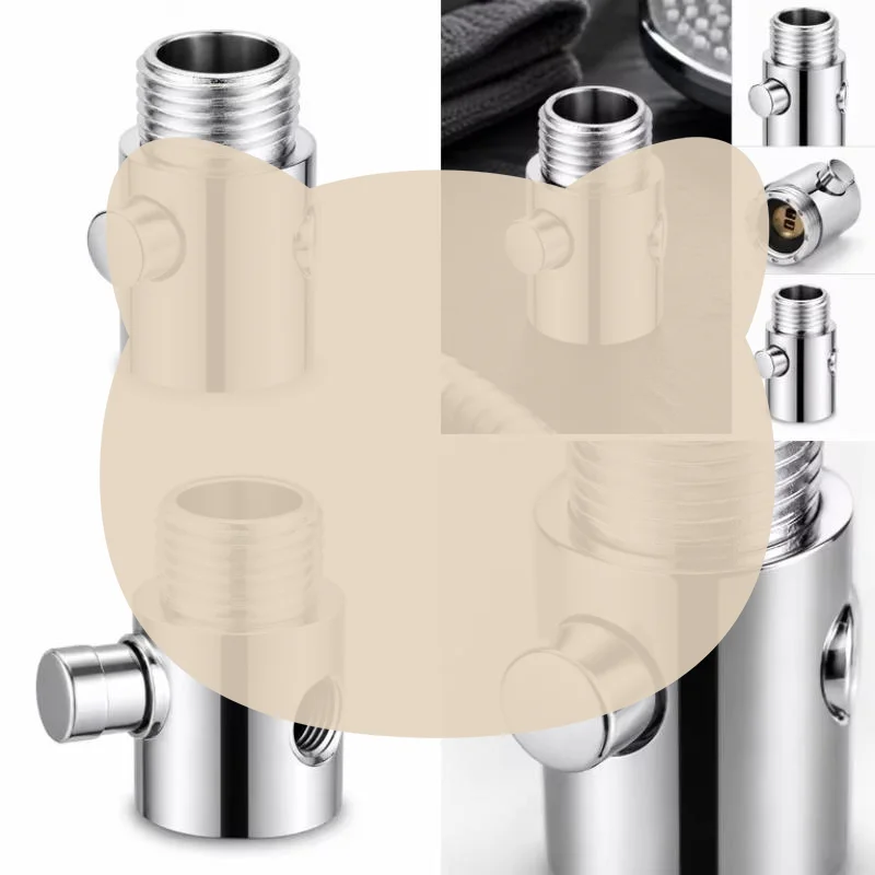 Universal Shower Head Control Switch One-Button Quick Pause Stop Valve Water Regulator for Bathroom Renovation
