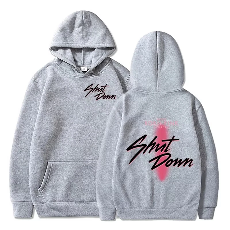 صديقة للبيئة اغلاق Kpop هوديي مضحك Jisoo Lisa Rose Jennie كم طويل شتاء دافئ موضة البلوز للرجال والنساء