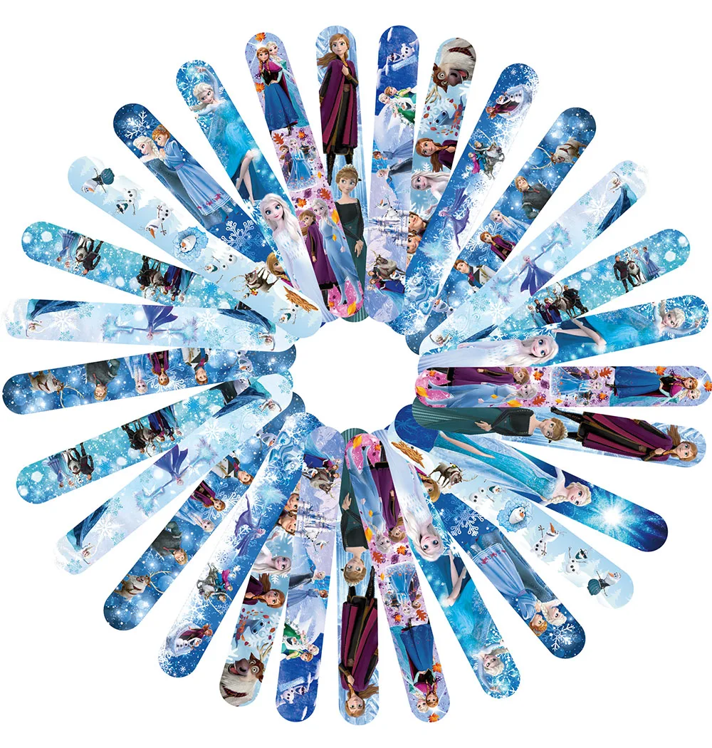 12Pcs Frozen Slap Bracelets Party Favors Birthday Party Gifts Baby Shower Decorations Snap Band for Kids Girls Boys view 6