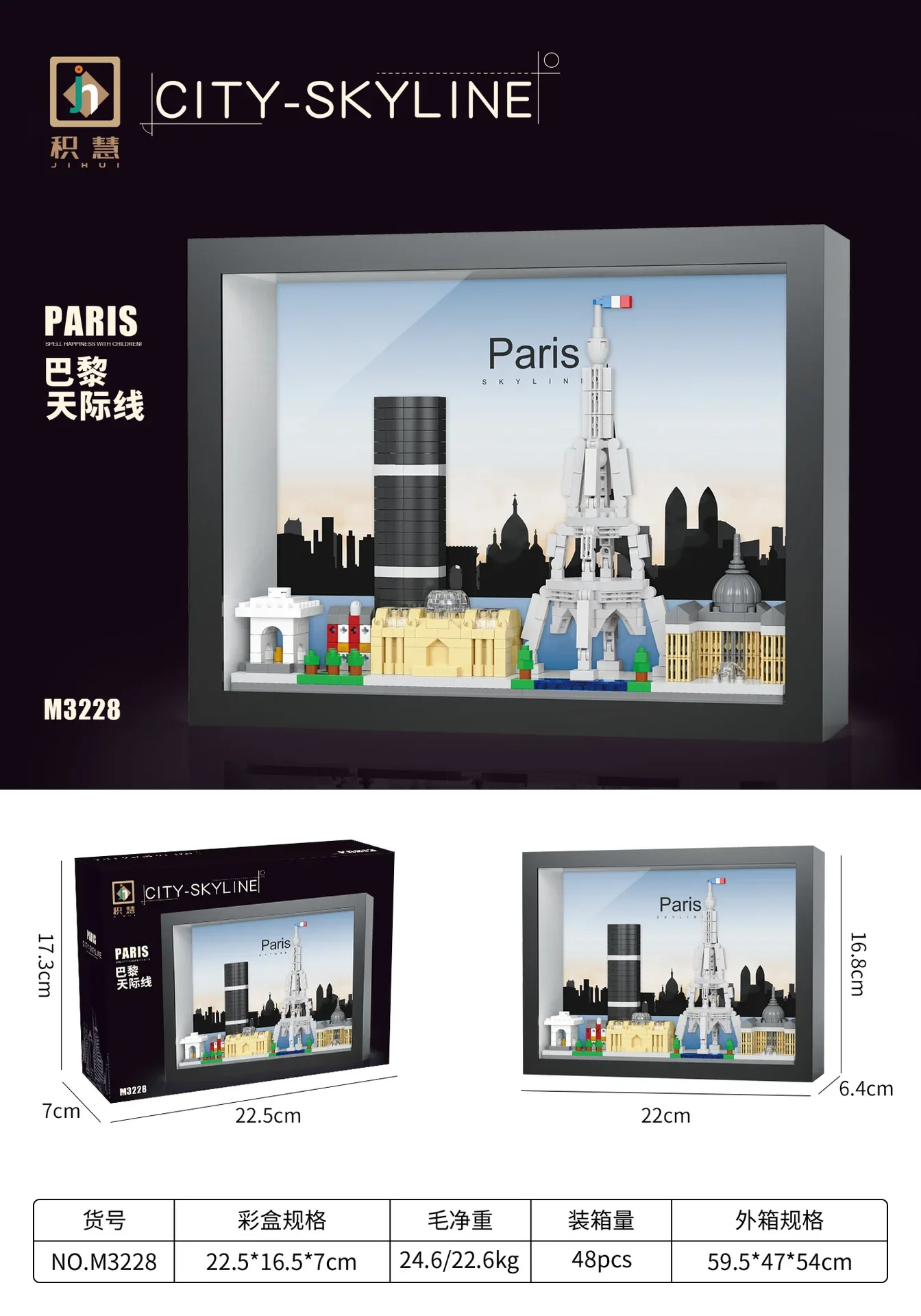 Skyline Photo Building Block City View Lindon New York เซี่ยงไฮ้ปารีสดูไบประกอบ 3D รุ่น Mini อิฐของเล่นสําหรับตกแต่งบ้าน