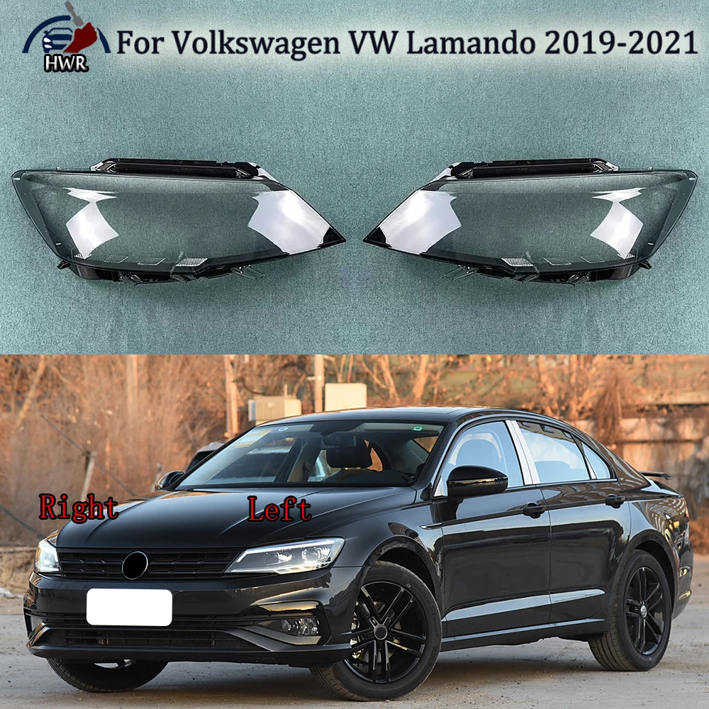 

Front Headlamp Cover Transparent Lampshade Headlight Shell Lamp Shade Plexiglass For Volkswagen VW Lamando 2019 2020 2021