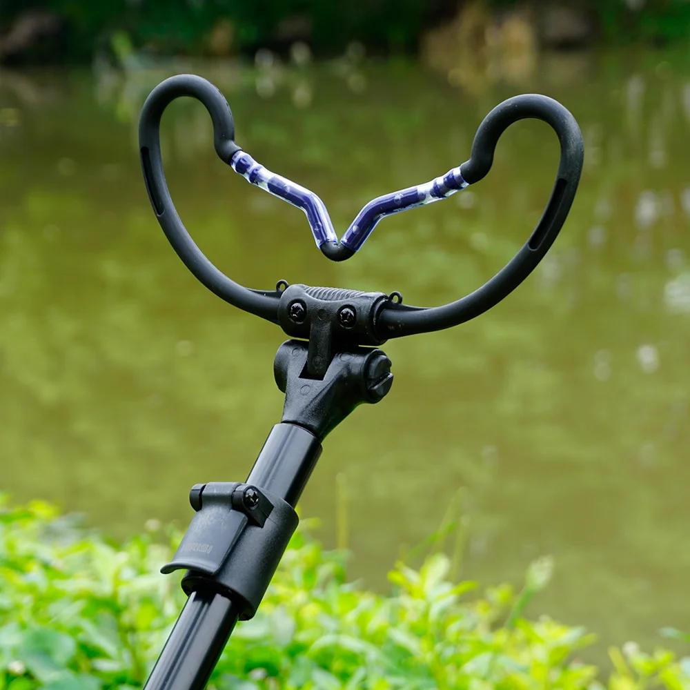 Hirisi U-Shaped Carp Fishing Rod Rest Head Rubber Anti-Slip Rod Holder Bank Stick Rest Pole Support Fishing Accessories AC301 view 2