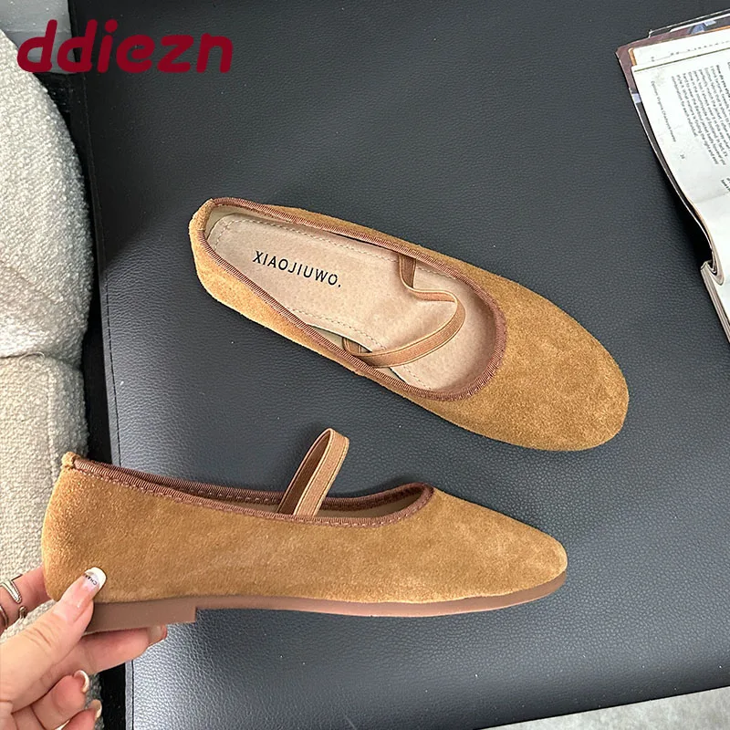 

Женская обувь с круглым носком, женские балетки на плоской подошве, мягкие модные женские туфли Мэри Джейн на плоской подошве без шнуровки, женские туфли