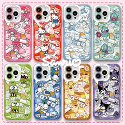 Kuromi My Melodie Hellos Kittys Cinnamoroll Telefoonhoesje Voor Iphone 15 14 13 12 11 Mini Pro Max Xr Xsmax 6S 6 7 8 Plus Se20 Cover