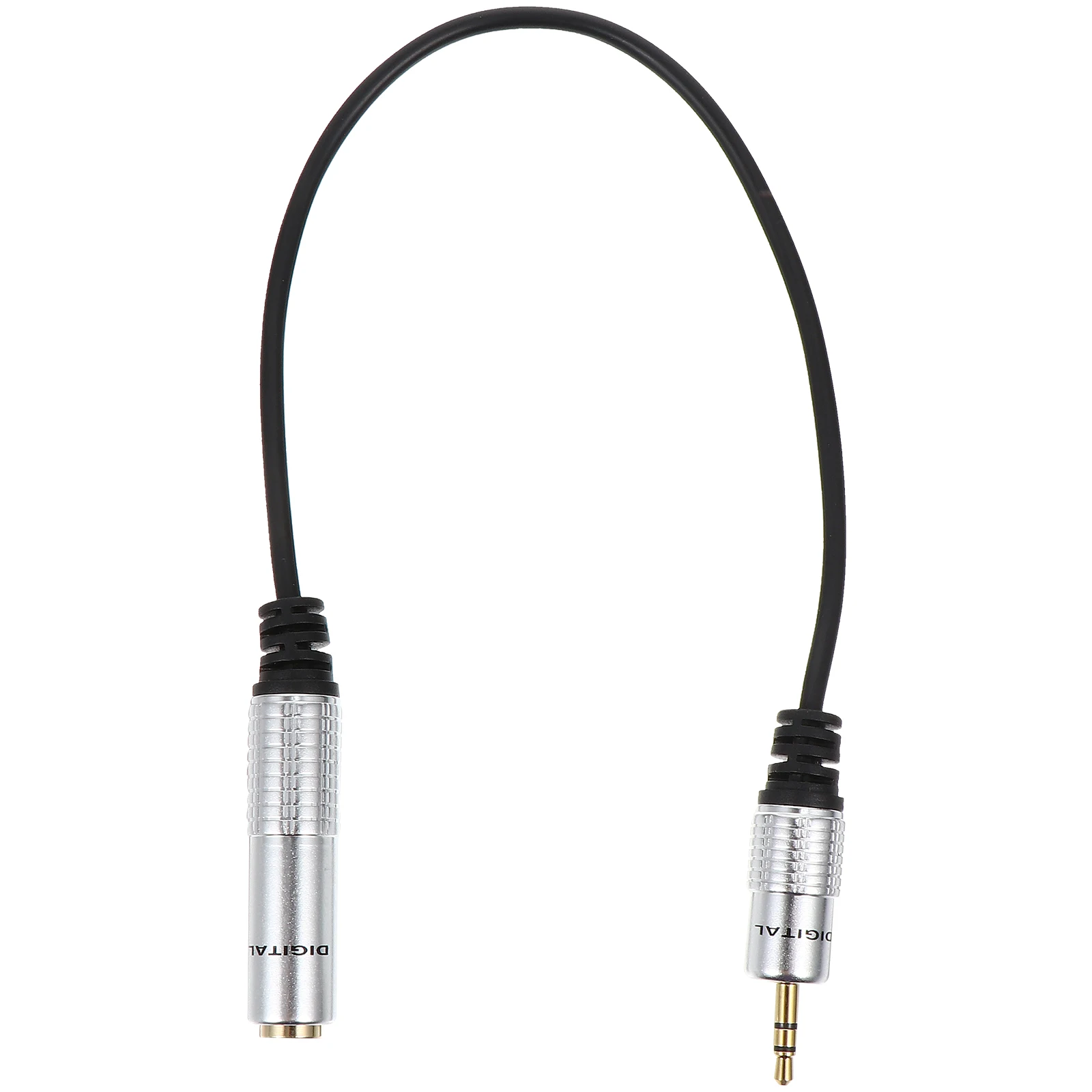 

3.5mm Male to 6.35mm Female Adapter Cable Audio Transferring Long Service Flexible Precision Production Low Loss Anti