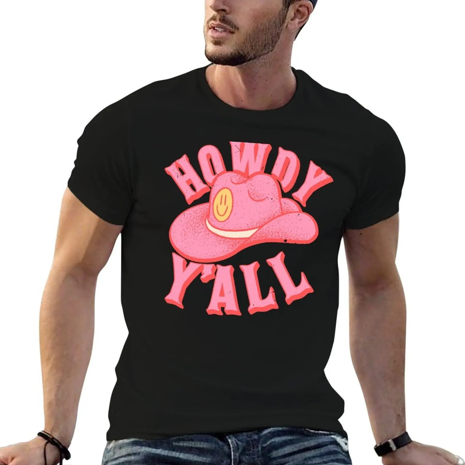 

HOWDY YALL HOWDY Y'ALL Preppy Aesthetic White Background T-Shirt t shirts for man pack white T-Shirt
