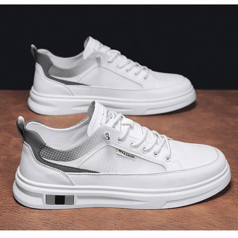 

Белые кроссовки на платформе для мужчин, дышащие сетчатые повседневные туфли, обувь на толстой подошве, модная обувь для ходьбы для женщин