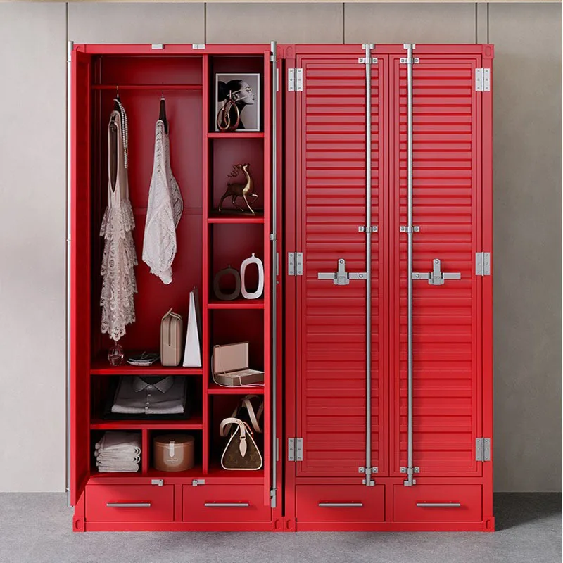 Industrial style container creative wardrobe, restaurant bar B & B retro office display cabinet