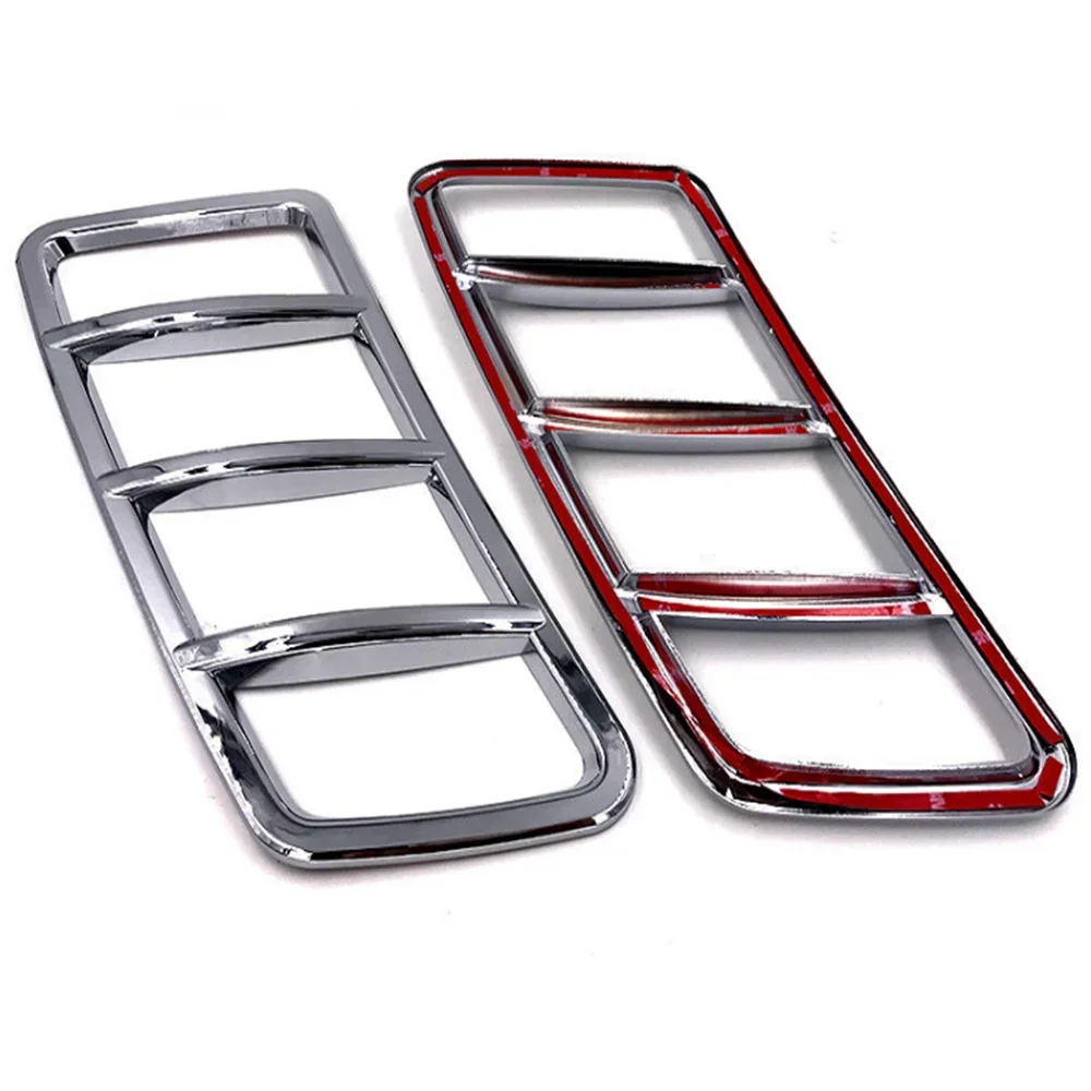 2Pcs Front Hood Engine Air Vent Grill Cover For Mercedes-Benz W166 X166 GLE GL ML Accessories Triple Chrome Trims
