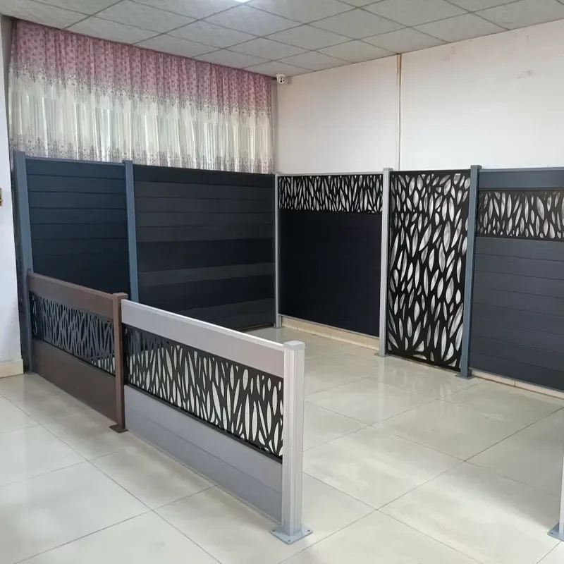 Factory Price Garden Fence Aluminum Alloy Post Fireproof Privacy Villa Courtyard Rot Proof PVC Coated Outdoor