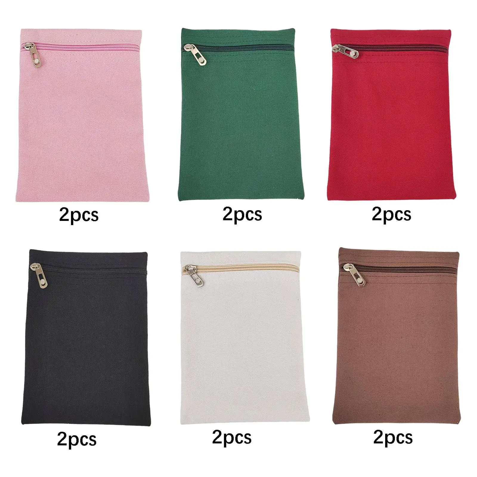 Sew on Canvas Pocket for Jackets Coats Sweatshirts Zipper Phone Pouch Hidden Inner Storage Travel Security Solution