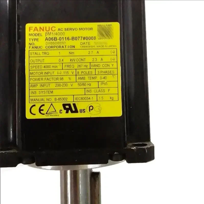 

A06B-0116-B077#0008 Used Servo Motor Tested Ok