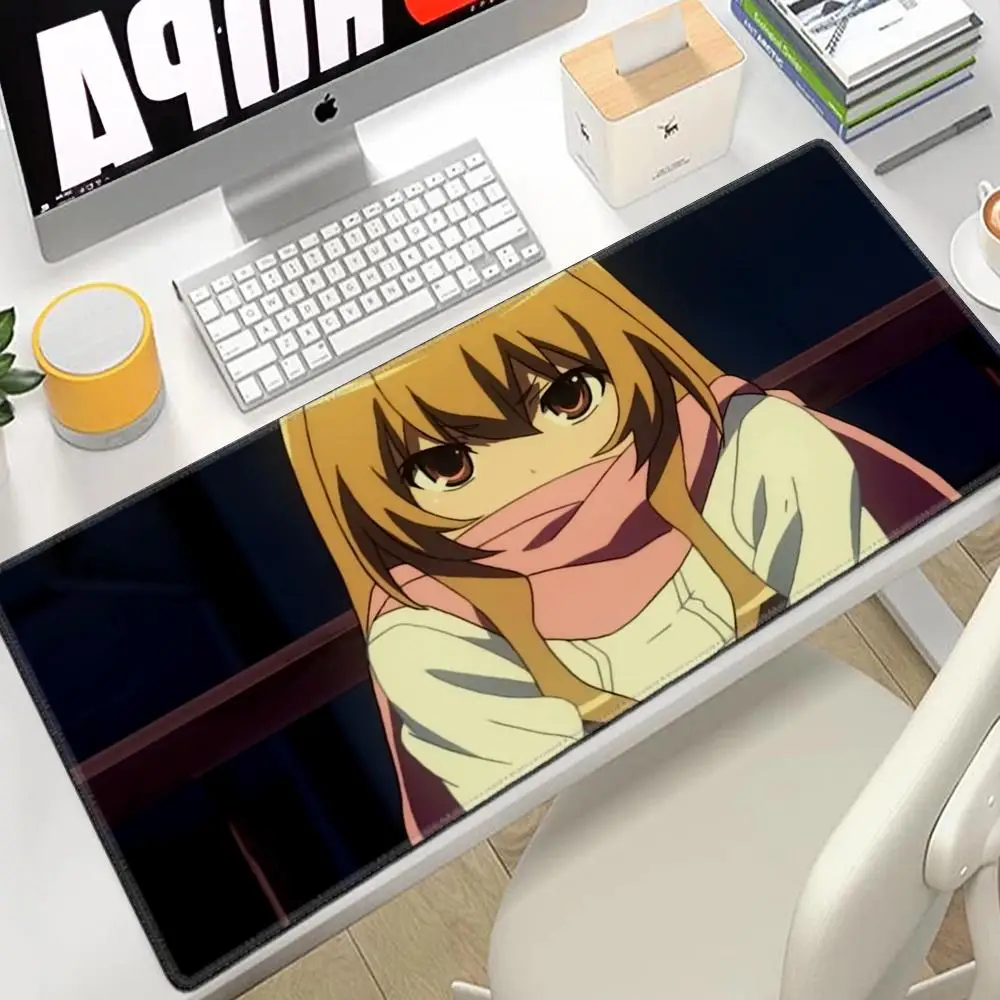 

Anime Toradora Taiga aisaka Mouse Pad XXL Gaming Accessories Gamer Keyboard Desk Mat Non-Slip Laptop Notebook Mousepad 90X40CM