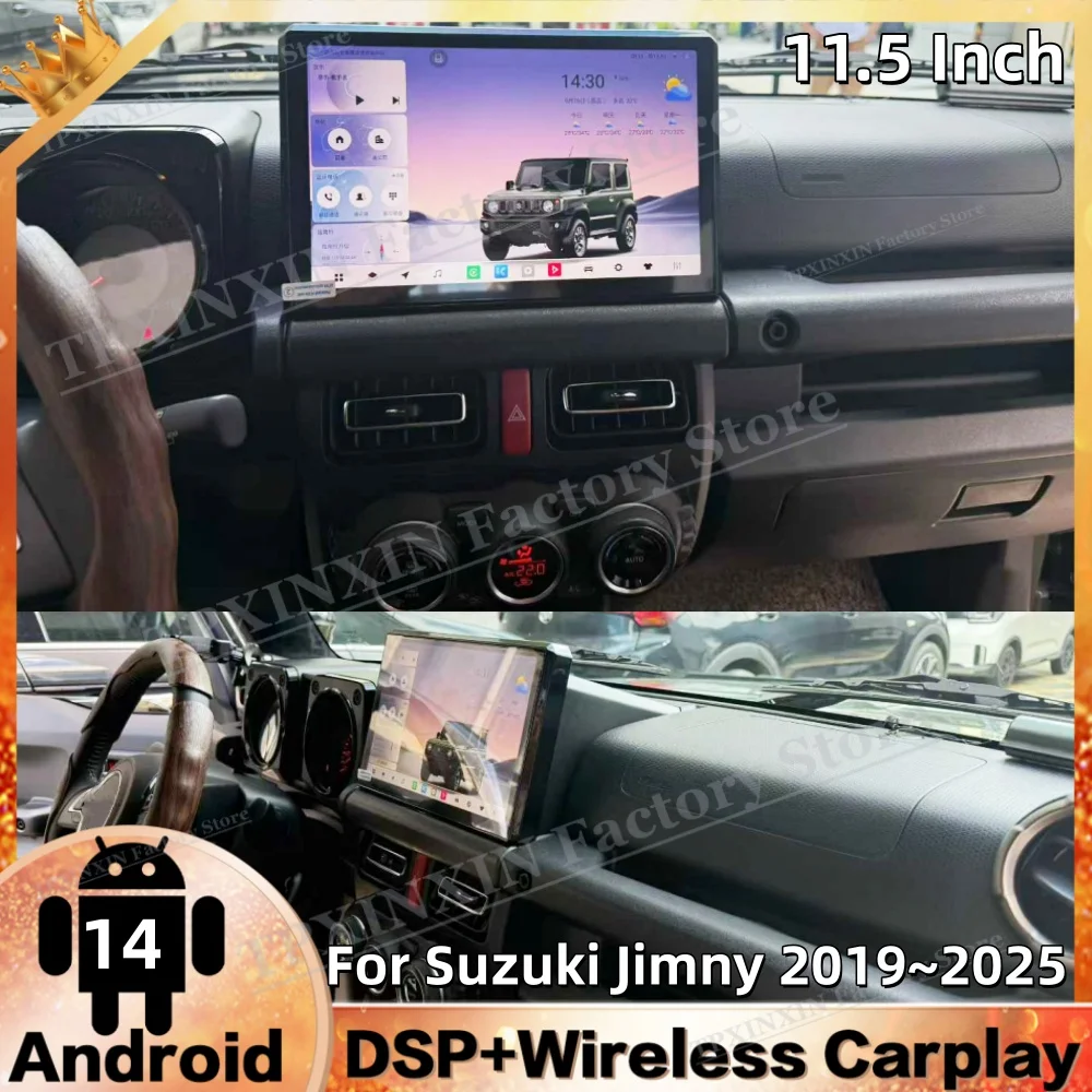 11.5 Multimedia Android 14 Car Radio For Suzuki Jimny 2019~2025 GPS Navigation Carplay Accesorios Auto Stereo Receiver Head Unit