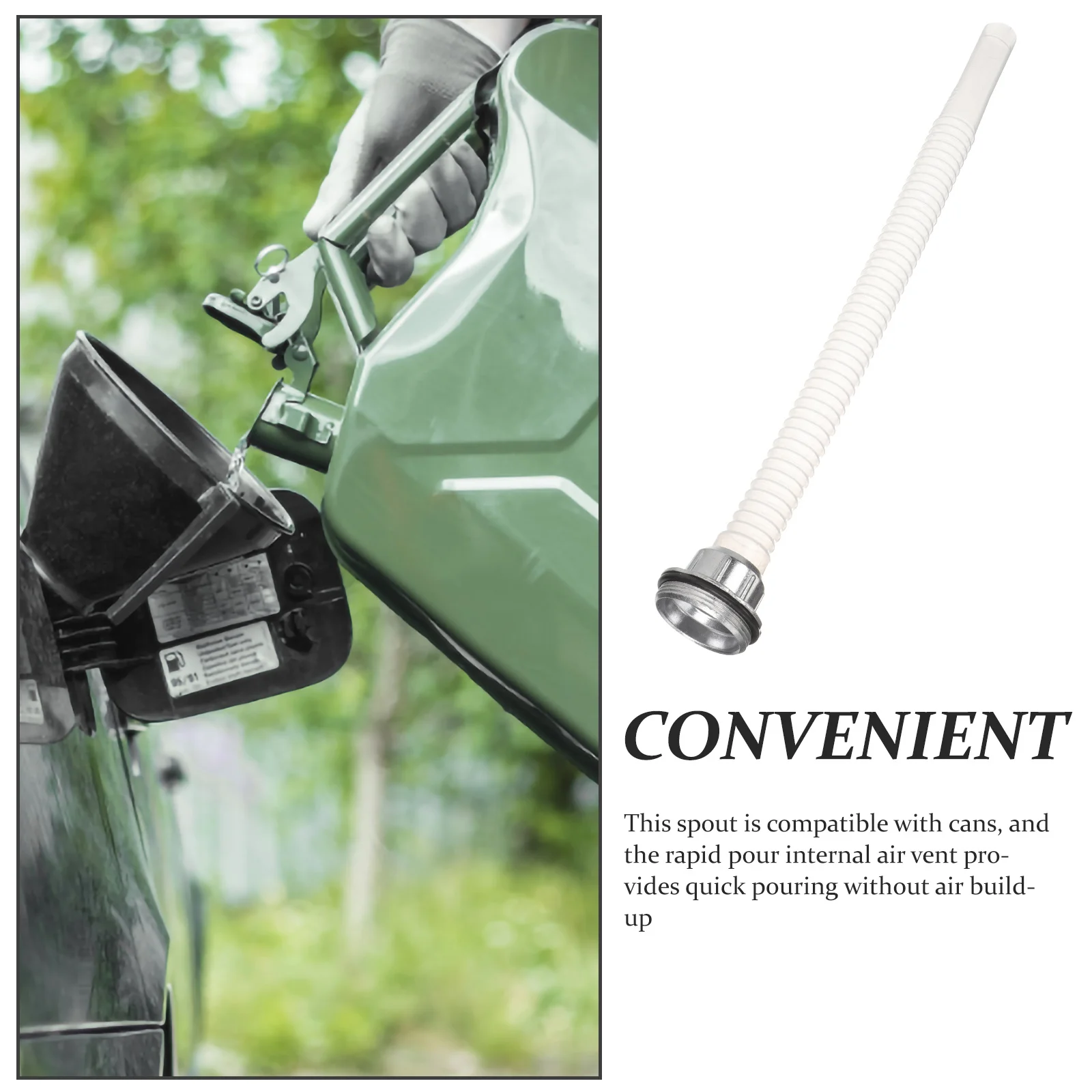 

3Pcs Flexible Fuel Spouts Convenient Gas Nozzles Leak Proof Can Spouts for and Portable Gas Nozzles