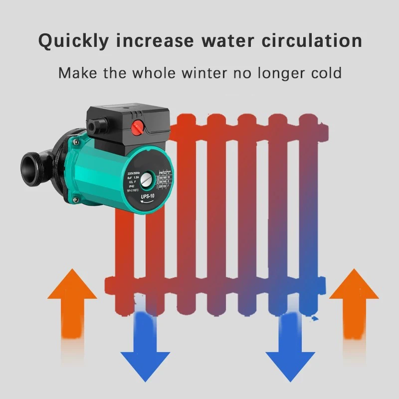 Heating Circulation Pump Intelligent Geothermal Floor Heating Water Pump Silent Boiler Pipe Hot Water Shielding Pump
