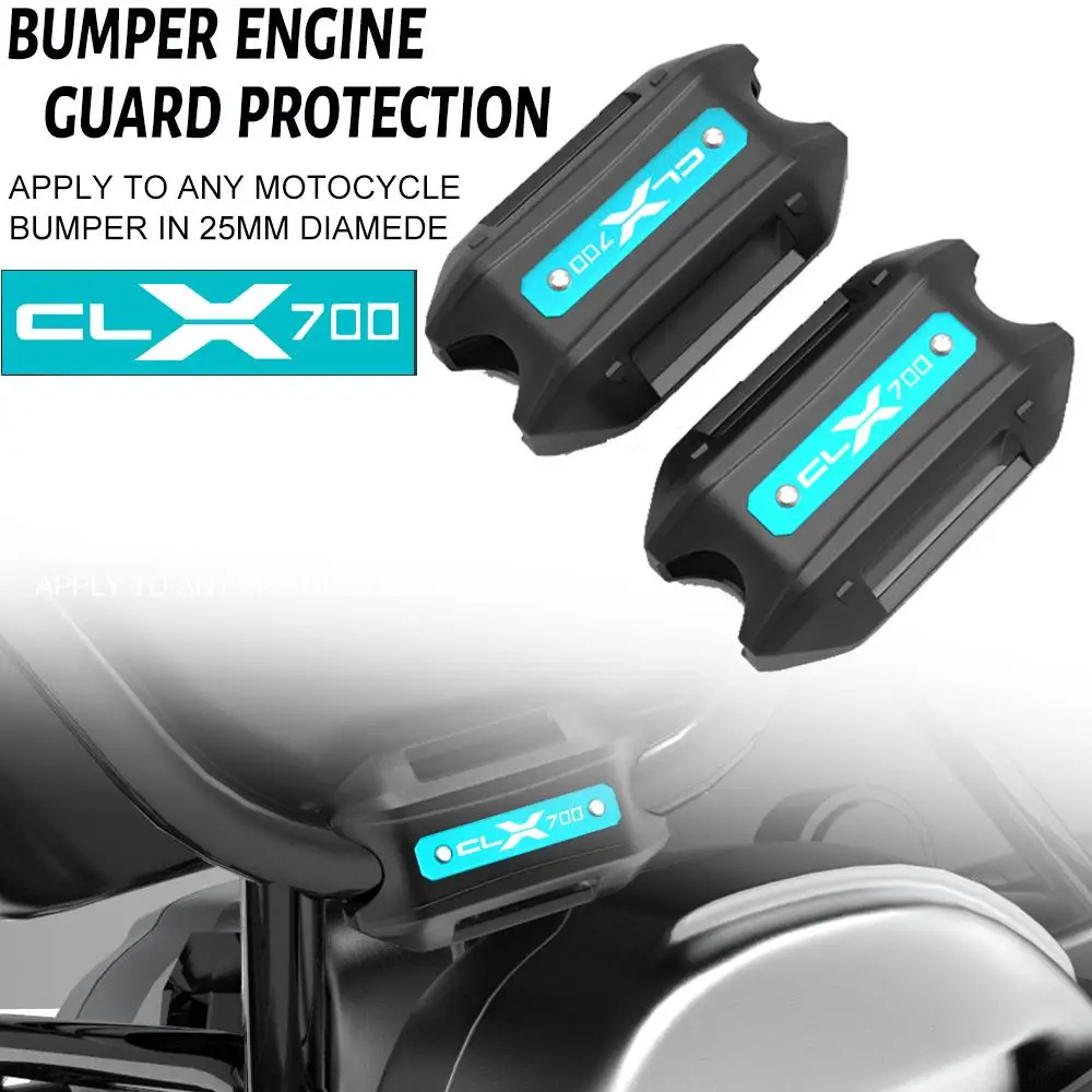 

Motorcycle 25mm Crash Bar Bumper Engine Guard Protection Decorative Block For CFMOTO 700CLX 700 CLX 700CL-X CLX700 2020 2021
