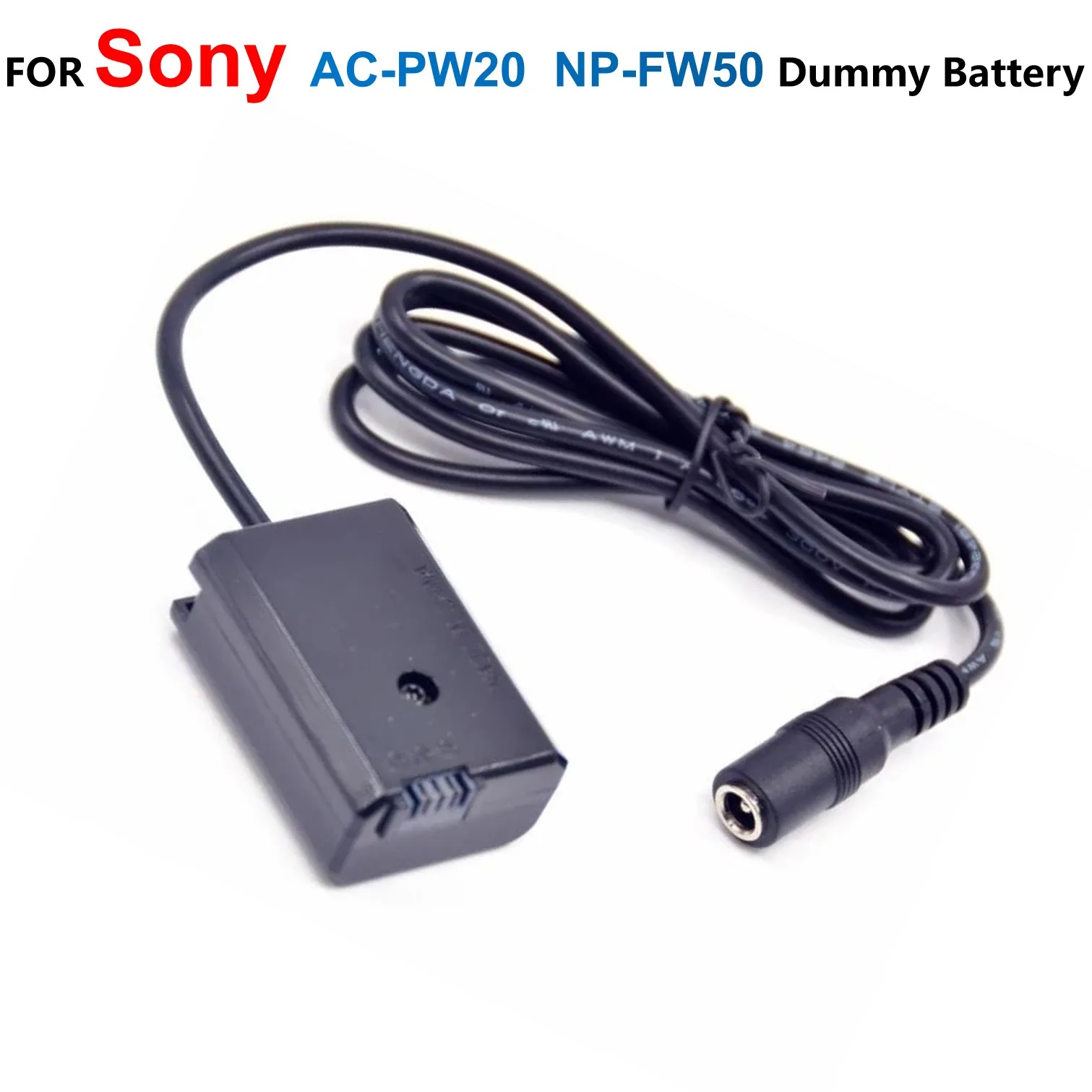 AC-PW20 FW50 DC Coupler NP-FW50 Dummy Battery For Sony Alpha 7 a7 a7S a7II a7R A3000 A5000 A6000 NEX5 NEX3 NEX ZV-E10