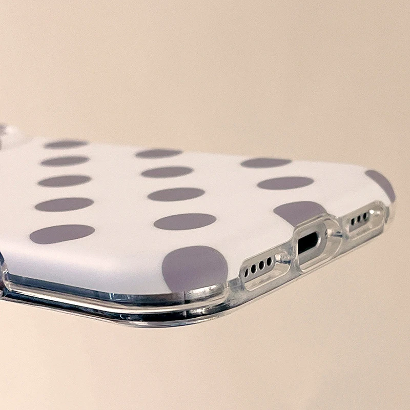 Modische, bunte, runde Punkte, mattes IMD-TPU-Design, Schutzhülle für iPhone 15, 16, 17, 18 Pro Max. – Detail 13