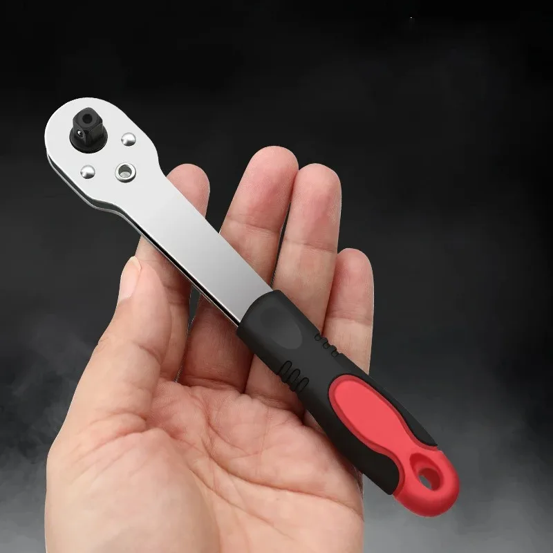 Auto Repair Tool Mini Quick Ratchet Wrench 1/4 Small Flying Screwdriver Head Connecting Rod 6.35mm Quick and Easy Socket Wrench