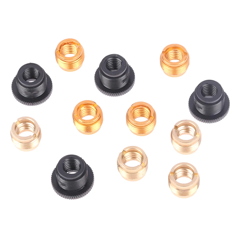 4Pcs ไมโครโฟนคลิปสกรูด้ายอะแดปเตอร์ Converter Conversion Nut อะแดปเตอร์ไมโครโฟน Mic Screw Nut คลิป