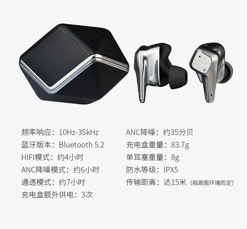 HIFIMAN SVANAR سماعات لاسلكية بلوتوث داخل الأذن مرحبا فاي Hymalaya DAC طوبولوجيا الحجاب الحاجز IPX5 مقاومة للماء/العرق و ANC هدية #5