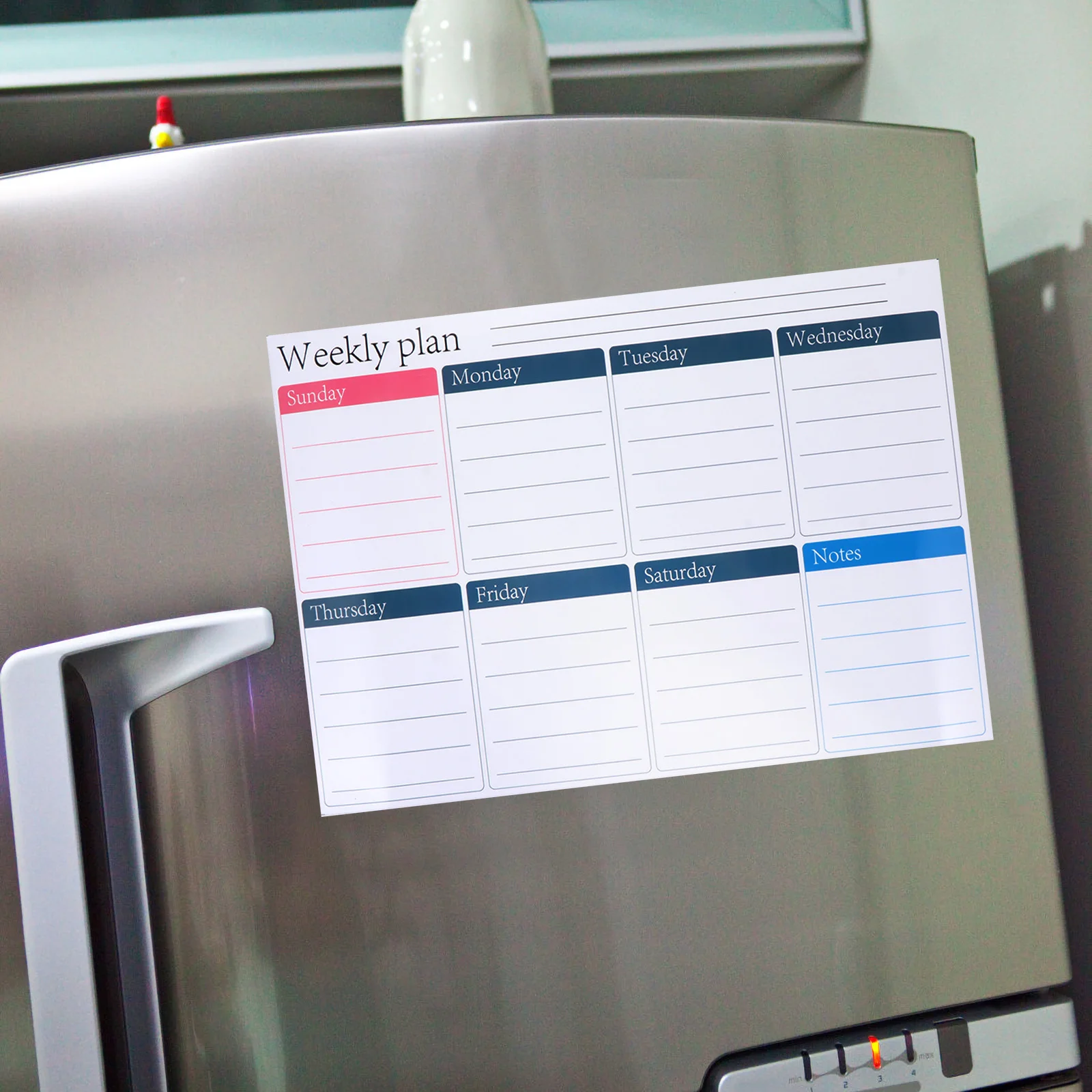 1 قطعة ملصق الخطة المغناطيسية قابل للمسح ملاحظة مجلس الثلاجة رسالة مجلس الثلاجة السبورة الجافة محو أداة تذكير #1