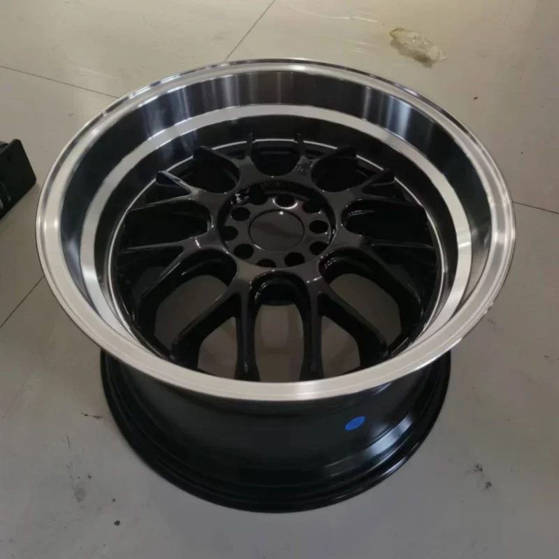 New style 18 inch 5x100 5x114 aluminum alloy deep dish wheel rim hyper black from china MGI factory