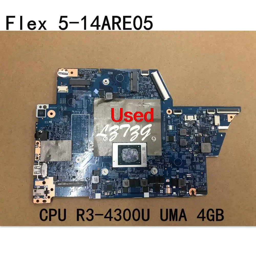 Used for lenovo ideapad Flex 5-14ARE05  Laptop UMA Motherboard CPU R3-4300U RAM 4GB  FRU 5B20S44388 5B21B44606