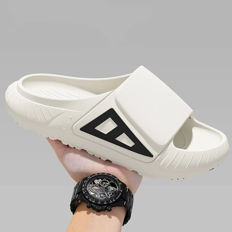 Sommer Outdoor Sportpantoffeln mit Dicker Sohle für Damen, Komfortable Eva Weichsohlen-Hausschuhe, Rutschfeste Strandsandalen in Übergrößen bis 45