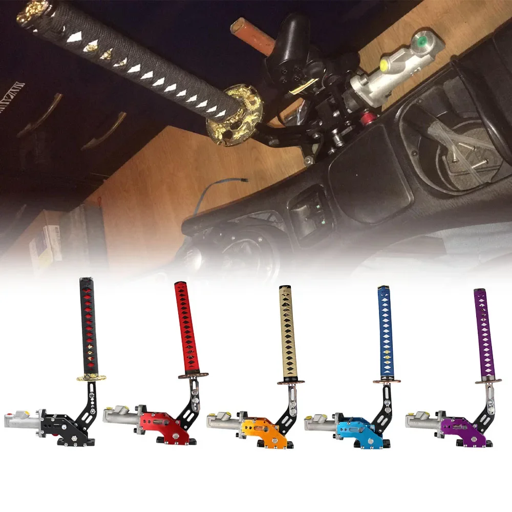 Universal Drifting Hydraulic Handbrake Samurai Sword Style Adjustable Parking Hand Brake Car Modification Parts