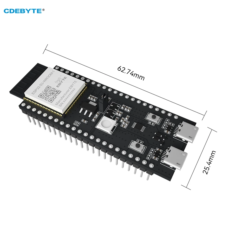 ESP32-S3 Wifi Bluetooth Module Test Board CDEBYTE ESP32-S3-WROOM-1-TB 2.4GHz ESP32 Dual Core IPEX 20dBm 200M Bluetooth Mesh