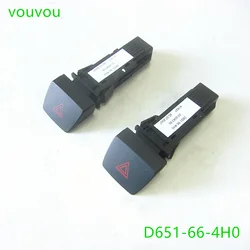 Car accessories original quality D651-66-4H0 hazard switch for Mazda 2 2007-2011 DE 66-170D