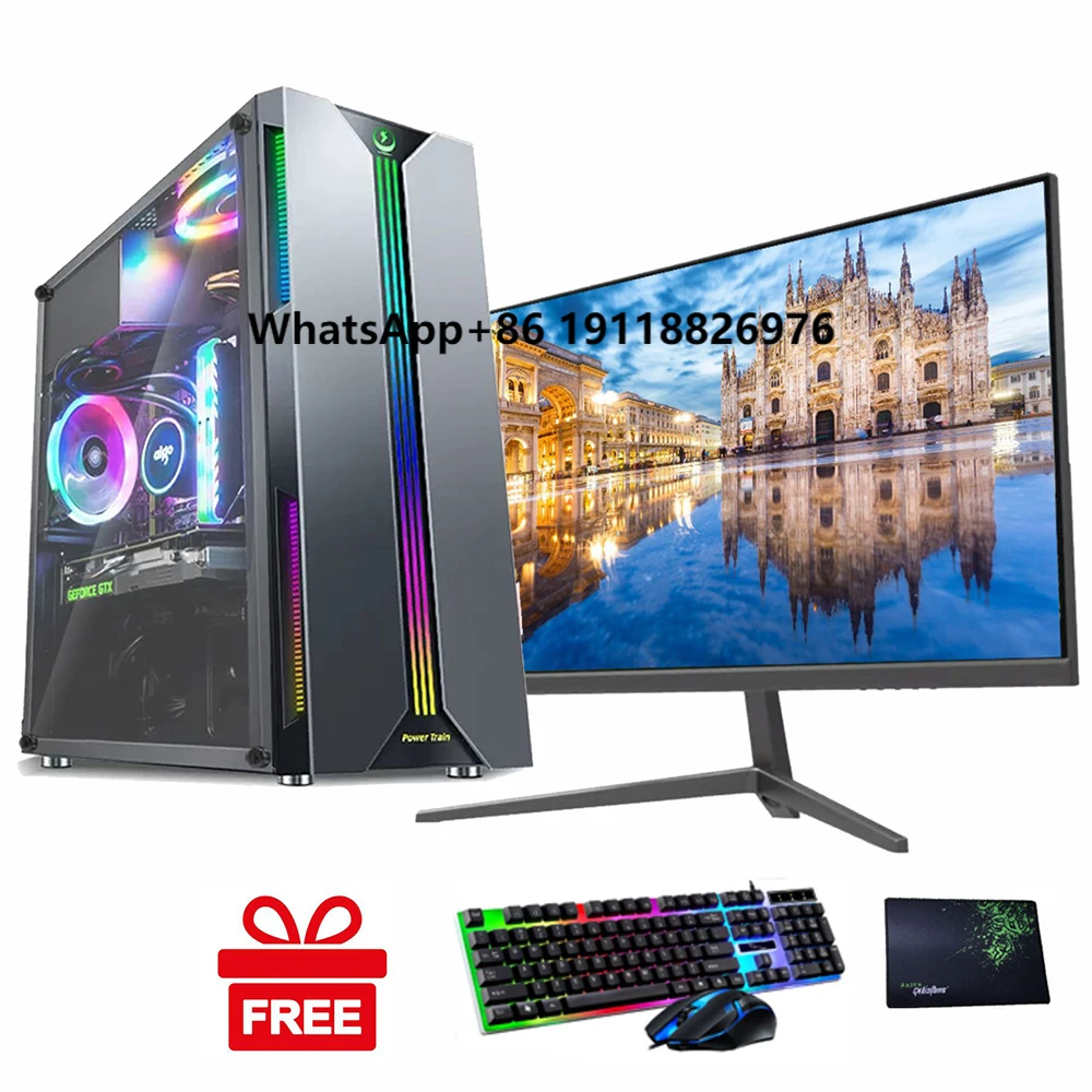 

Factory Gaming Desktop Computer LCD Combos Set I9 Level 16 Core 64G Ram 1TB SSD RX580 8G Video Card Designer Gamer Computers