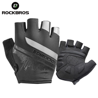 ROCKBROS Cycling Gloves Half Finger Shockproof Wear Resistant Breathable MTB Road Bicycle Gloves Men Women Sports Bike Equipment