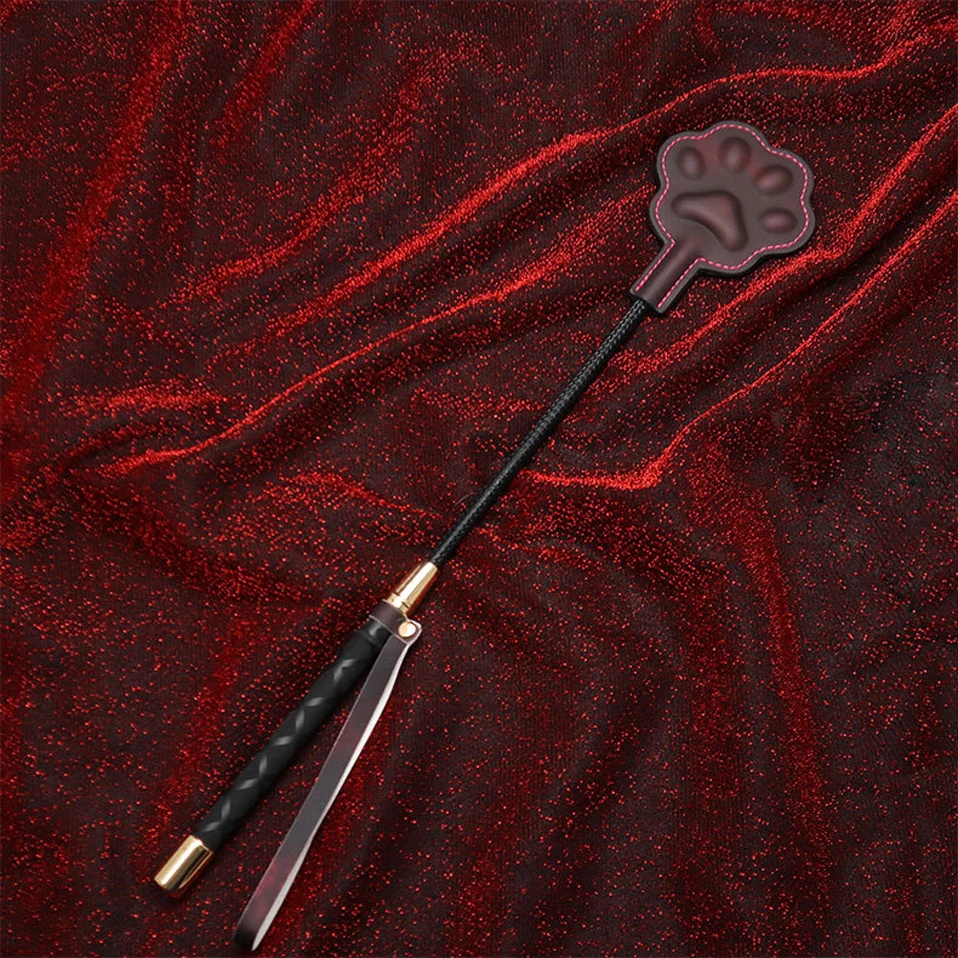 Paddle BDSM Kulit Sensitif Panas Tubuh yang Berubah Warna dengan Desain Cakar Kucing 3D yang Lucu, Mainan untuk Dewasa, Mainan Impact Play, Hadiah yang Menyenangkan