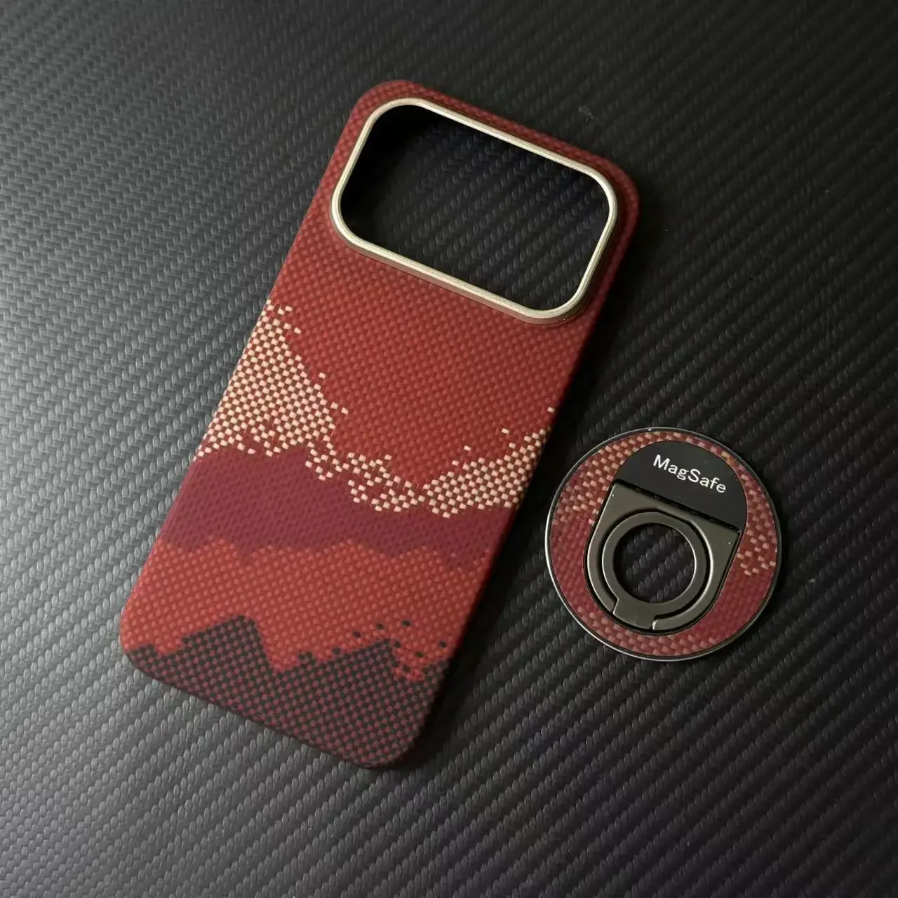 For POCO F9 Ultra Case Magnetic Mount Luxurious Kevlar Texture Carbon Fiber Material Cover For Poco F9 Ultra Shockproof Funda