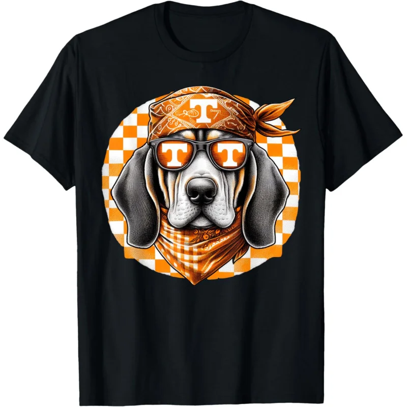 Orange Blooded Tennessee Hound Native Home TN State Pride T-Shirt Loose men's and women's