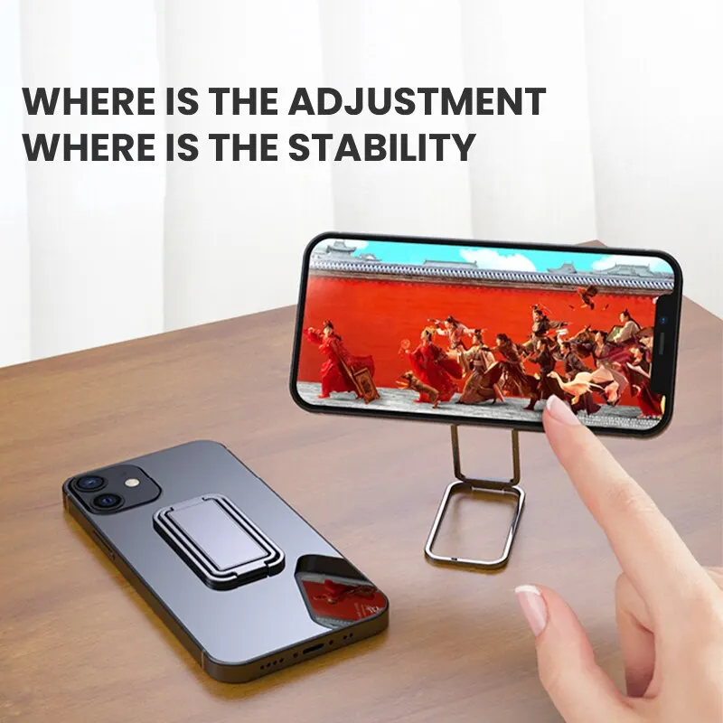 Metal Universal Finger Ring Phone Holder Stand Bracket Mini Phone Holder 360 Degree Rotating for Mobile Phone Pad Back Sticker