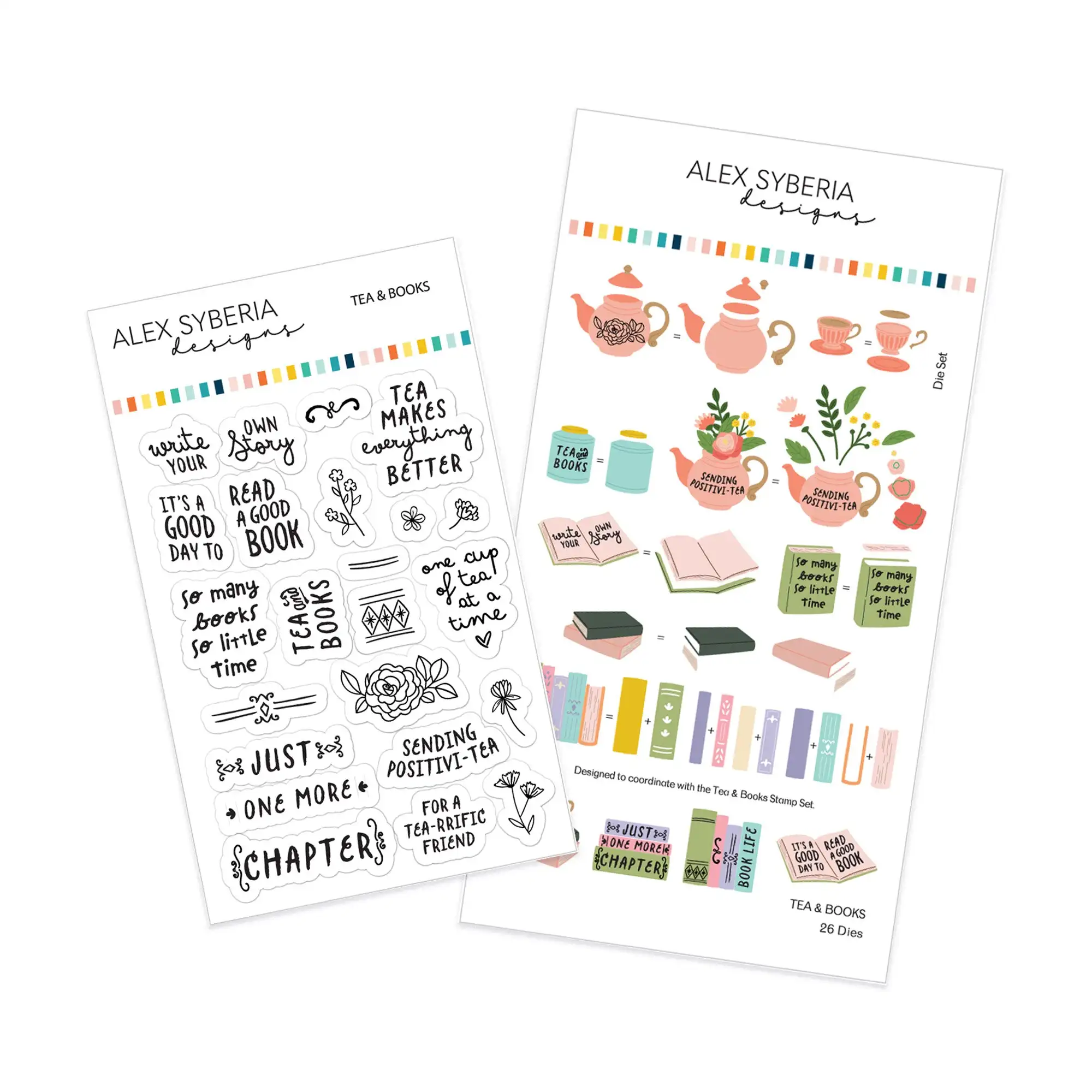 2026 Cozy Tea Time Cat Matryoshka Display Shelves Wisteria Frames Metal Cutting Dies Clear Stamps Stencil for DIY Making Card