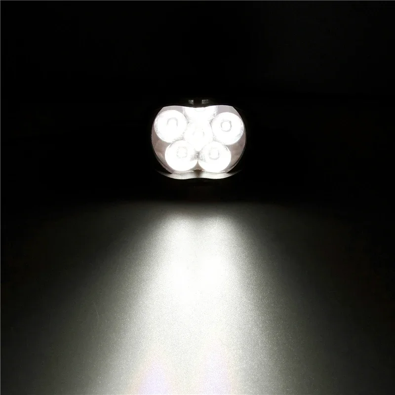 Universal Motorcycle White Headlight 6 LED 6500k Super Bright Fog Light Spot Lamp+Switch For Ducati Honda Suzuki Kawasaki
